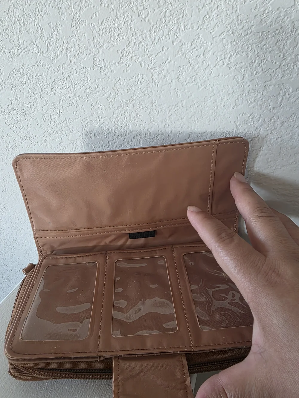Striped Navy and Brown Women's Wallet - Classic Carry